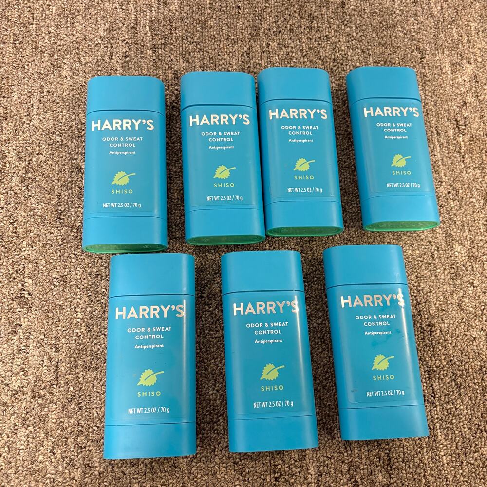 Harry's Odor Control Antiperspirant Shiso 2.5 Fl Oz Lot Of 7 ~EXP 07/23~ NEW